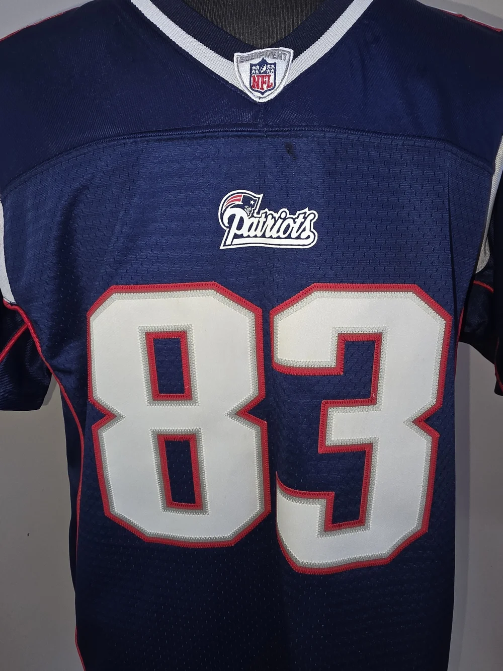 Wes Welker #83 Patriots Reebok On Field Jersey Youth XL +2 NFL